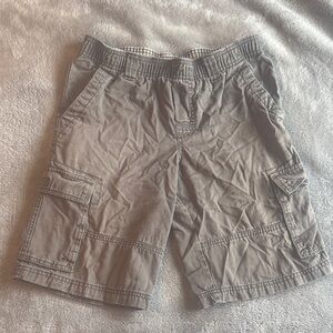 Kid’s Casual Cargo Shorts - Dark Green Khaki
